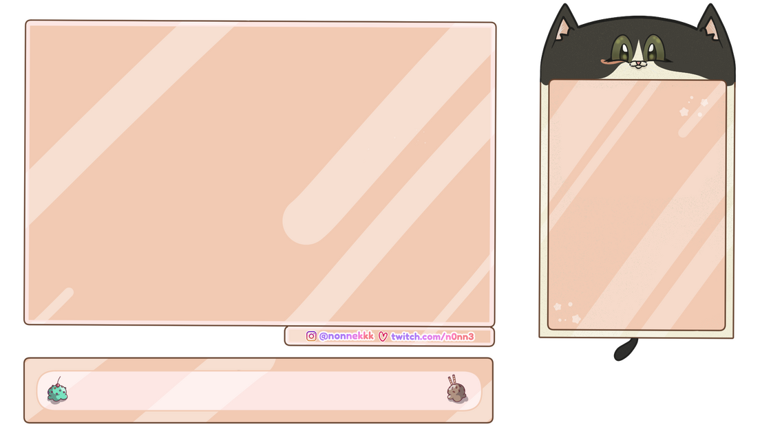 Suportes de tela para Twitch, para @Nonnekkk na Twitch.