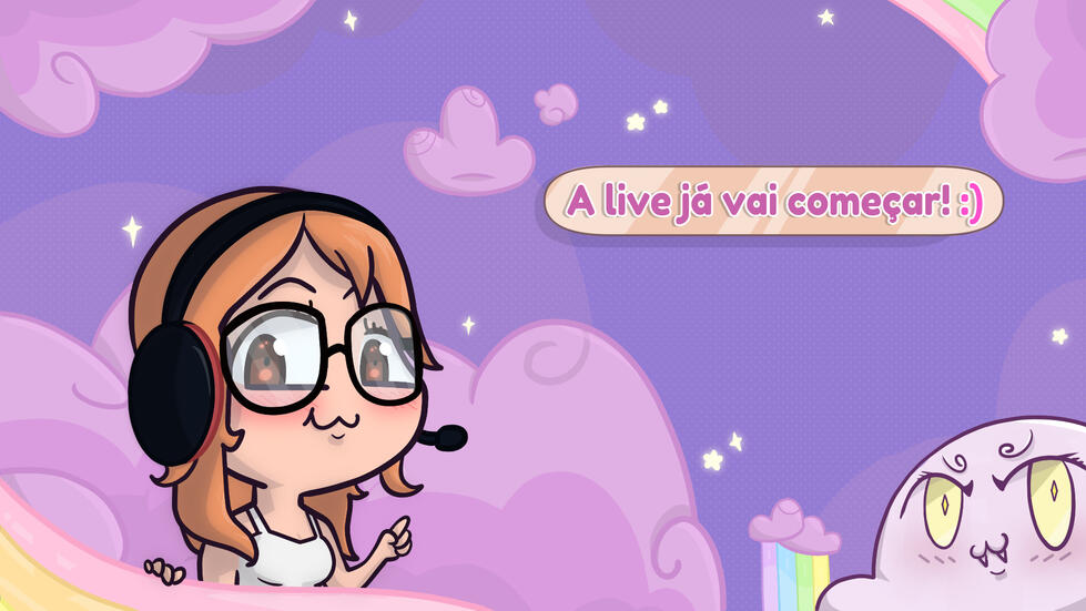 Tela de início de live, para @Nonnekkk na Twitch.